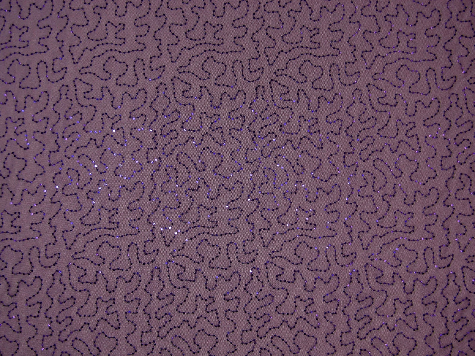 Sequined Net Purple P34