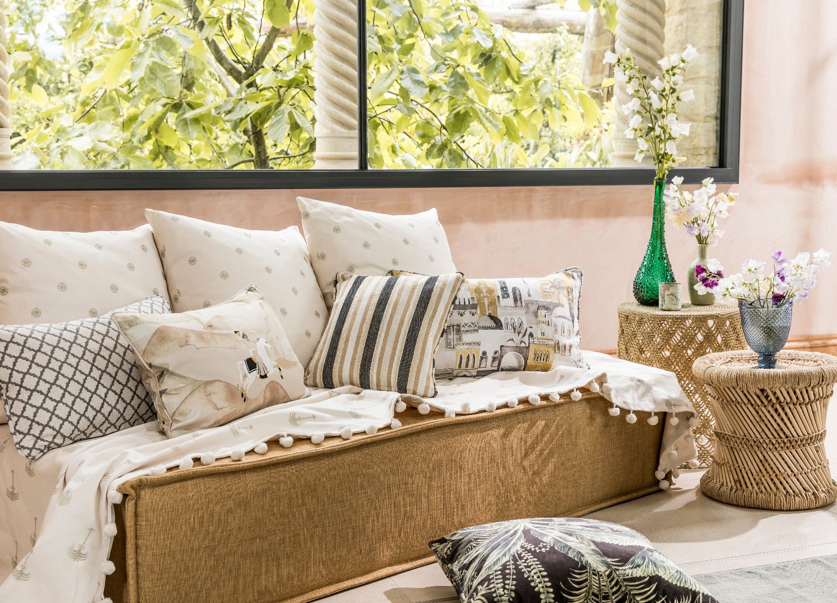 Clarke & Clarke Esta Champagne Linen