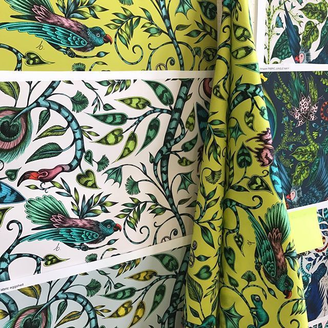 Clarke & Clarke Rousseau Lime Velvet