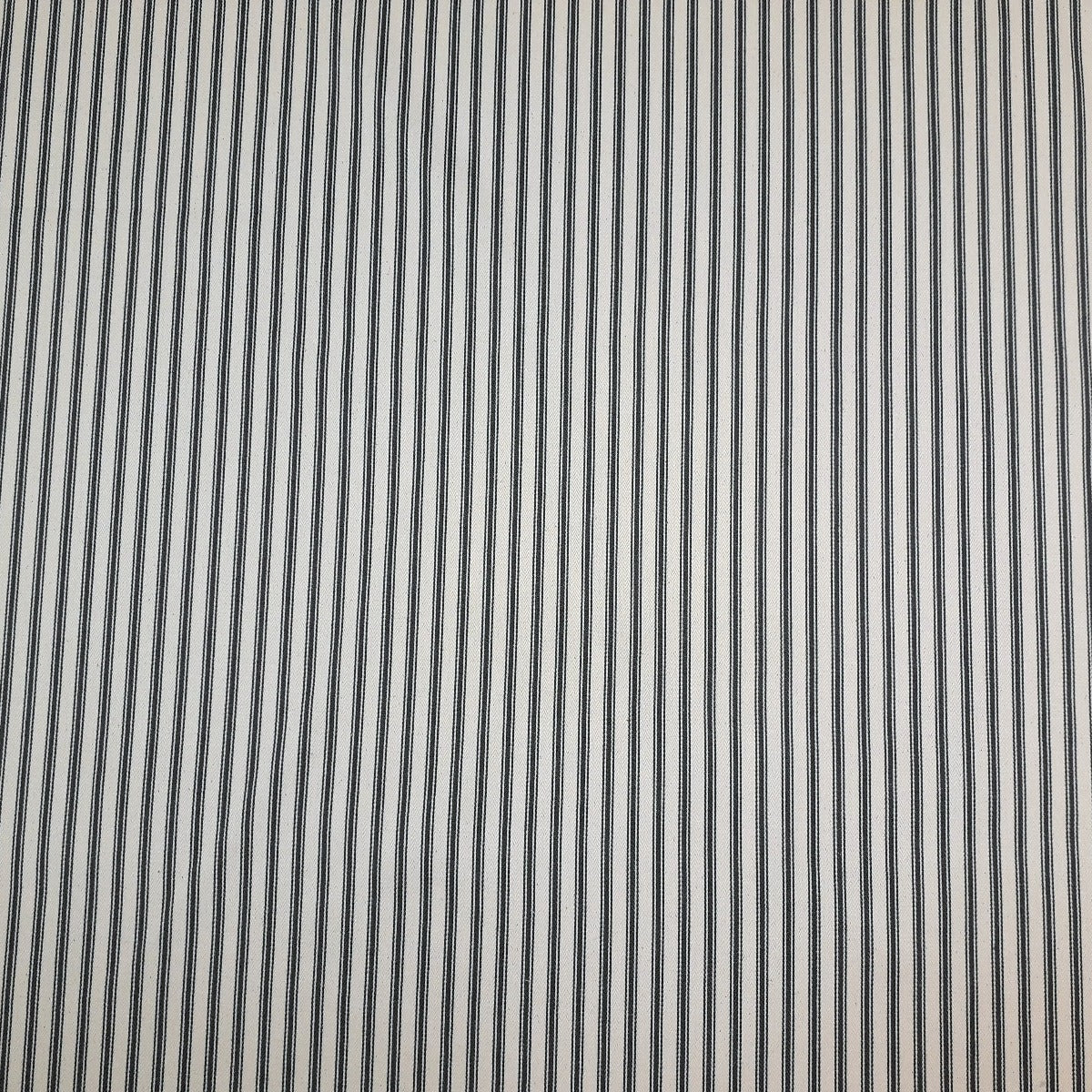 French Woven Ticking Black S3