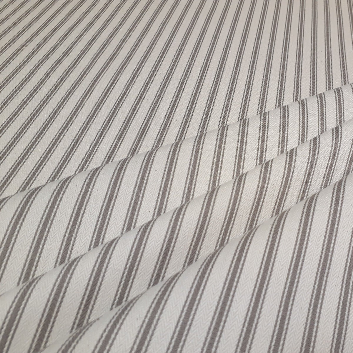 French Woven Ticking Taupe S06