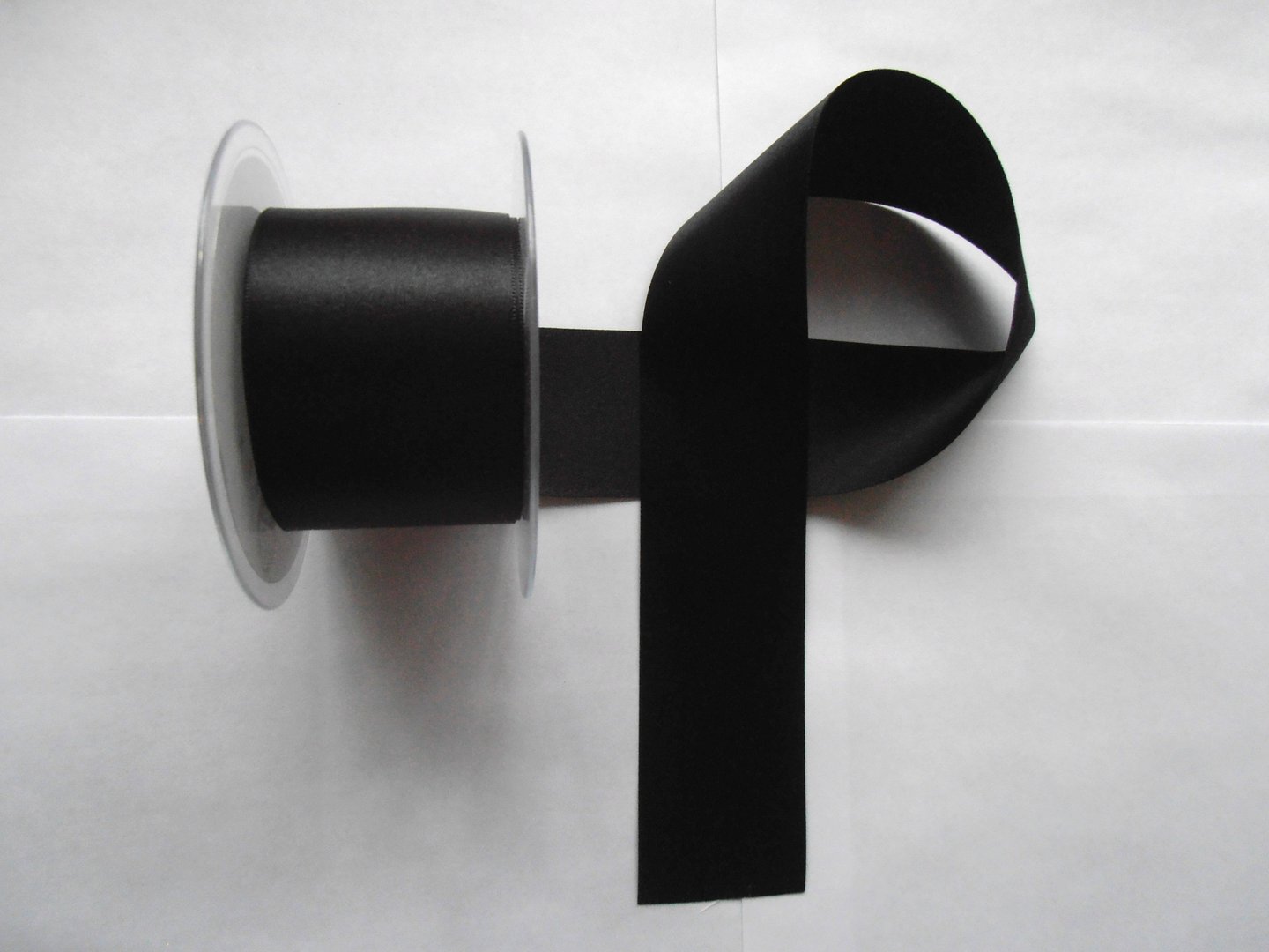 50mm Satin Ribbon Black