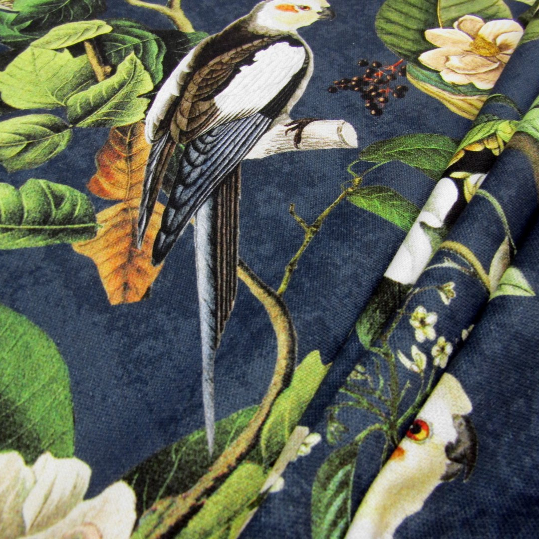 Lemur Jungle Cotton Navy T213