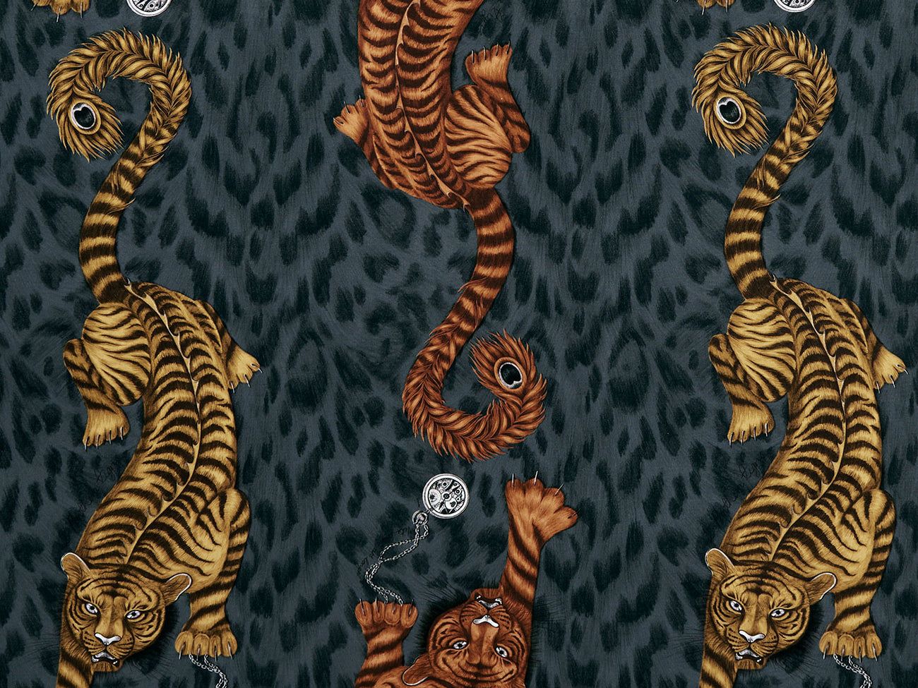 Clarke & Clarke Tigris Flame