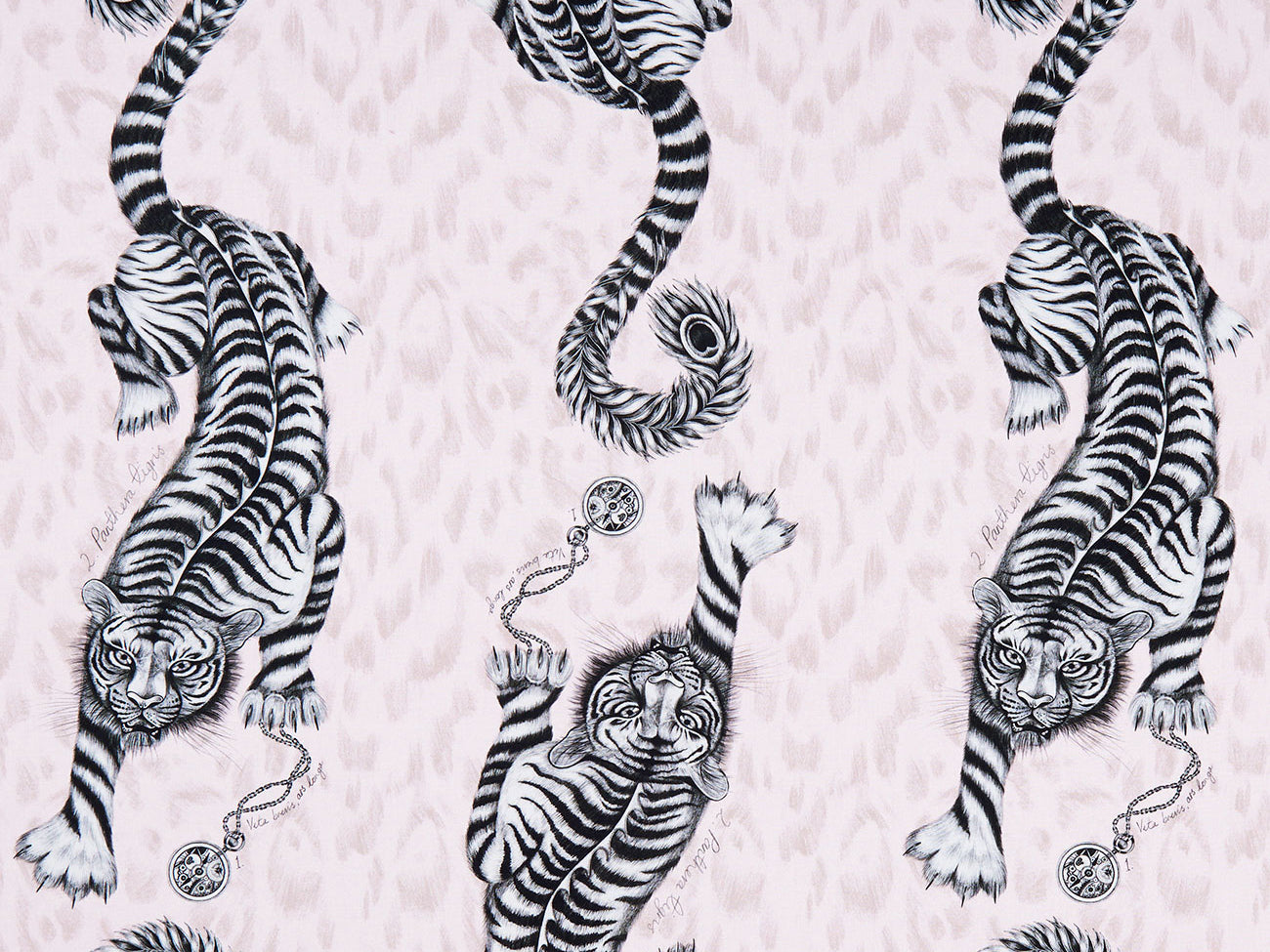 Clarke & Clarke Tigris Pink