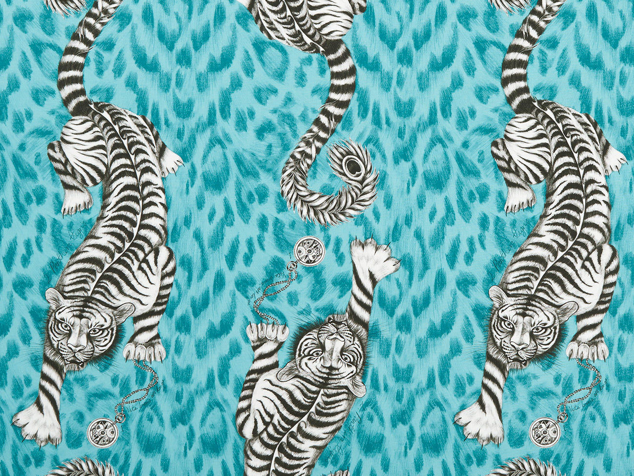 Clarke & Clarke Tigris Teal