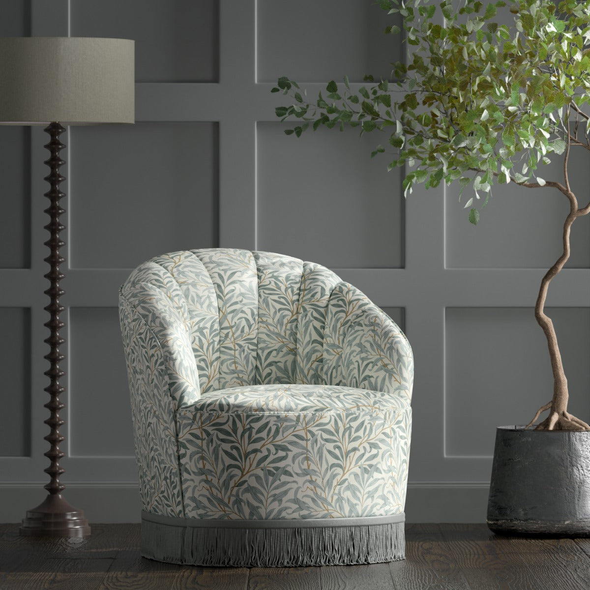 Clarke & Clarke Willow Boughs Mineral