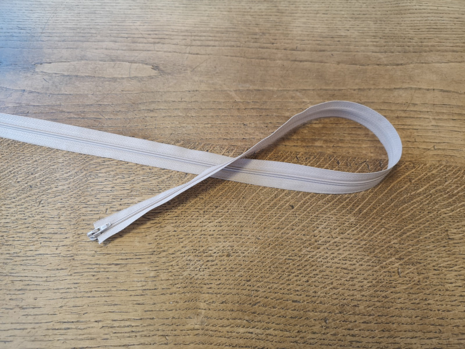 Continuous Zip And Slider Beige