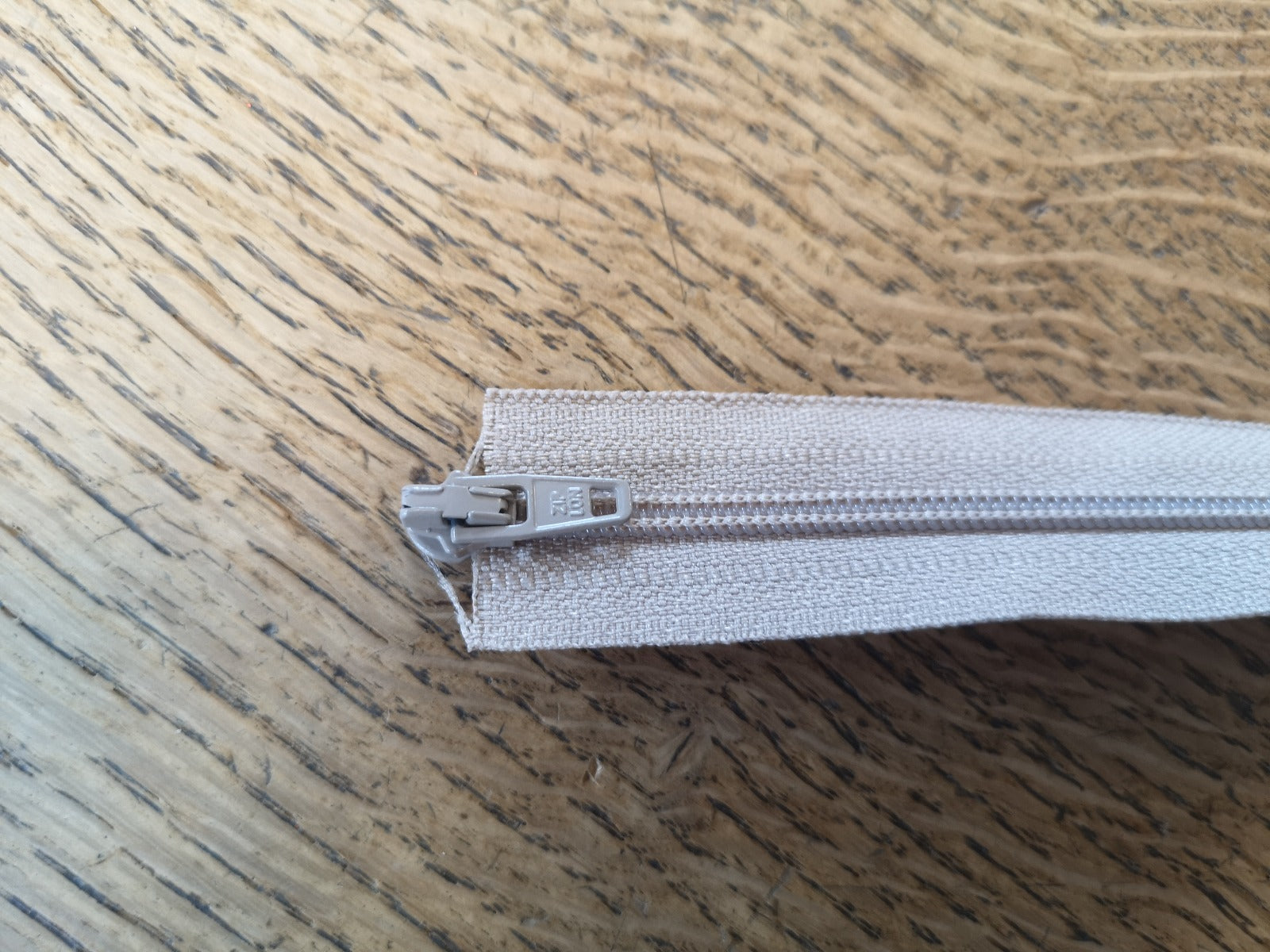 Continuous Zip And Slider Beige