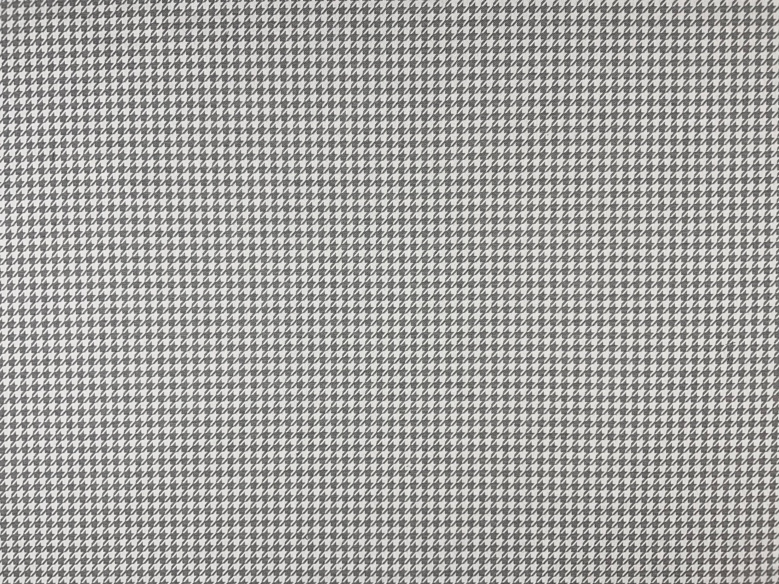 T389 Woven Dog Tooth Grey Outdoor Fabric