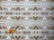 Tex Ex 2690 Inca Ikat  FR Chenille Natural
