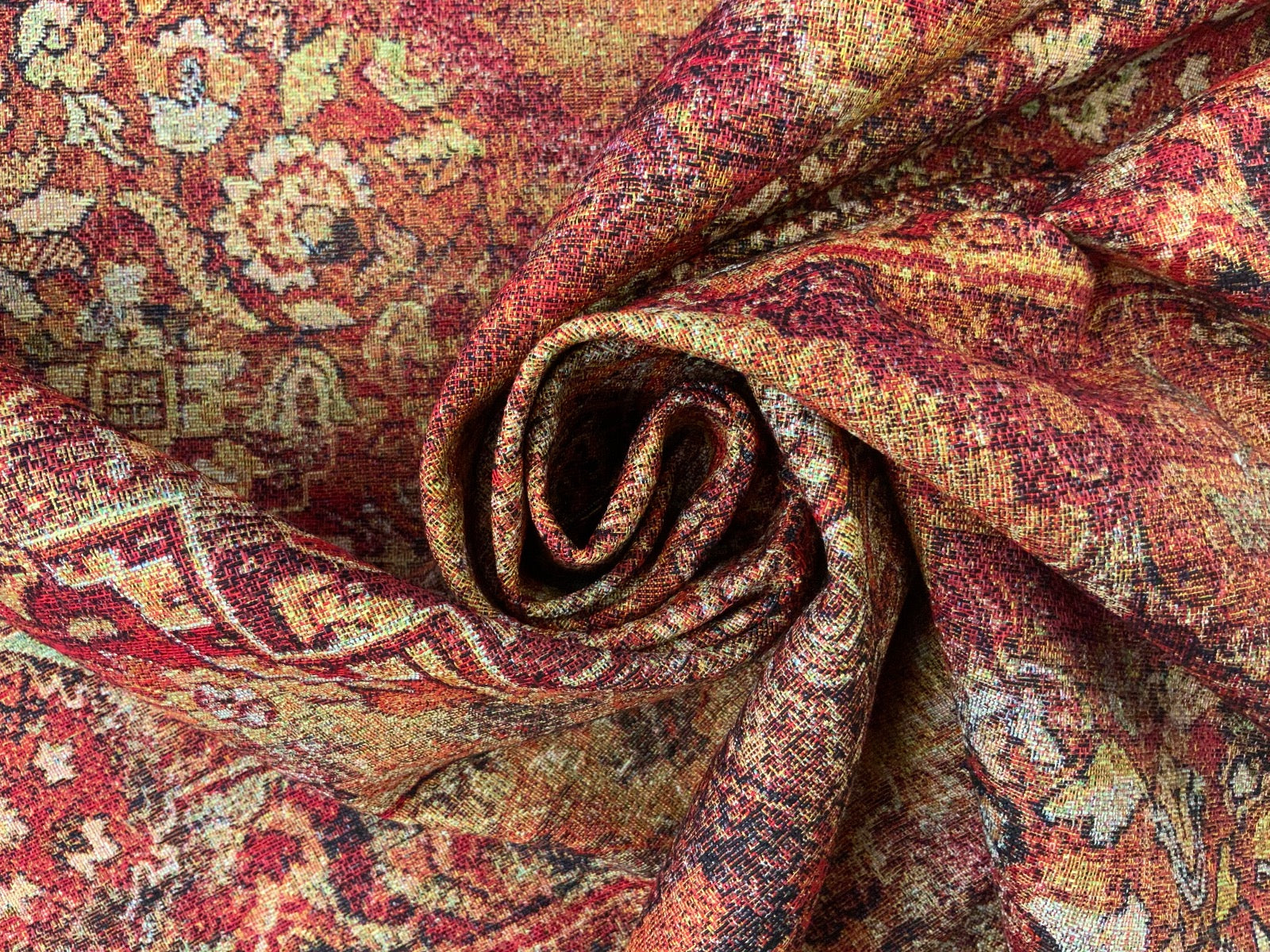 T446 Moroccan Bazaar Tapestry Rust