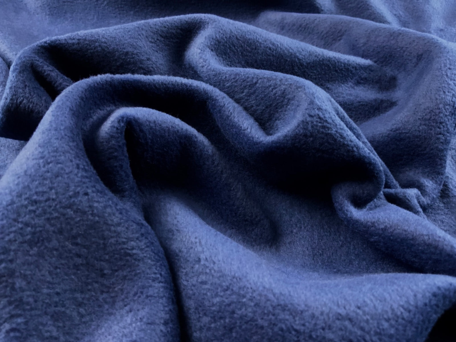 Navy Polar Fleece Fabric ES012