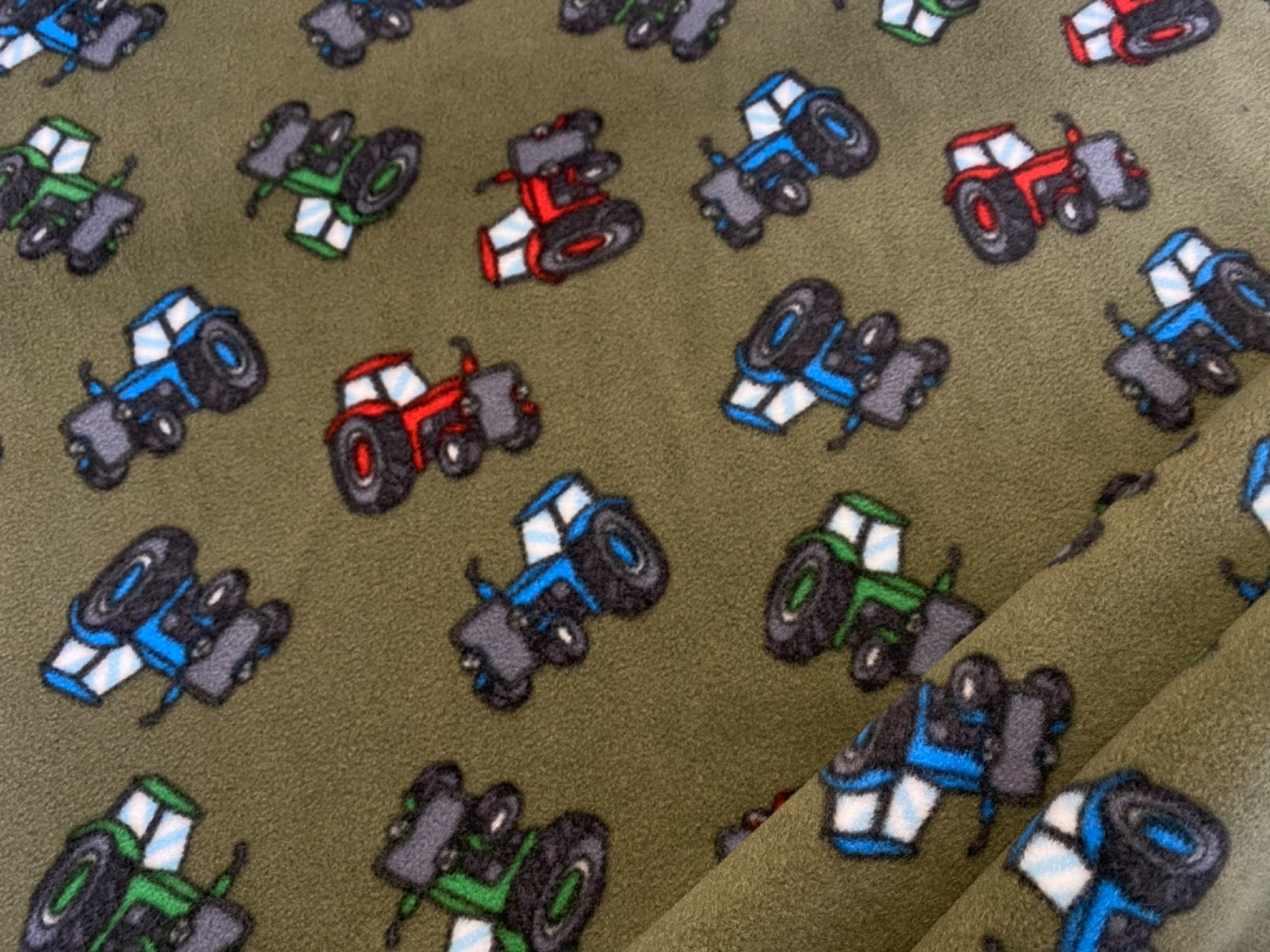 C743 Tractor Polar Fleece Khaki
