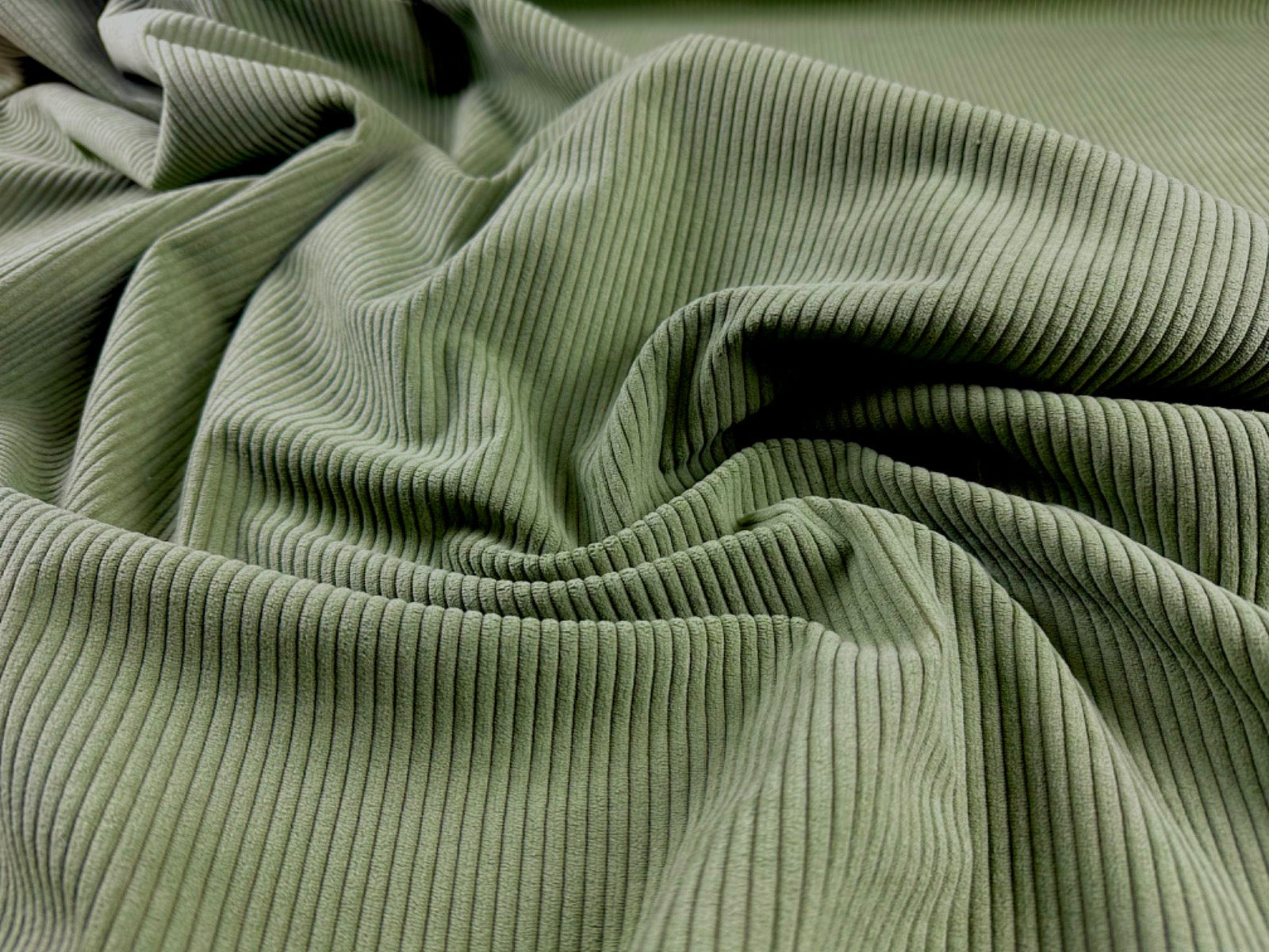 Chunky 5 Wale Upholstery Corduroy Sage H336
