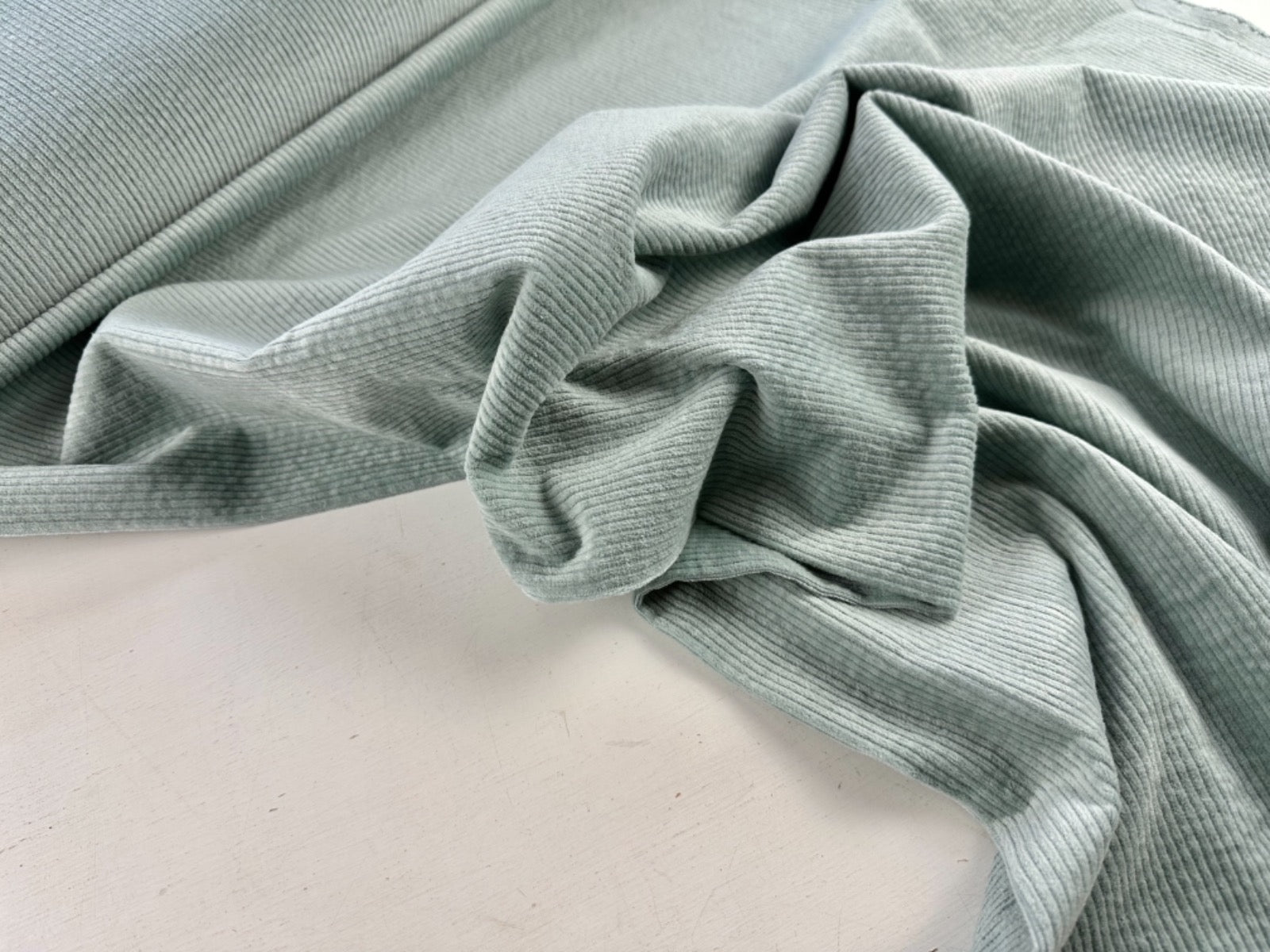 W27 Super Soft Stretch Corduroy Aqua