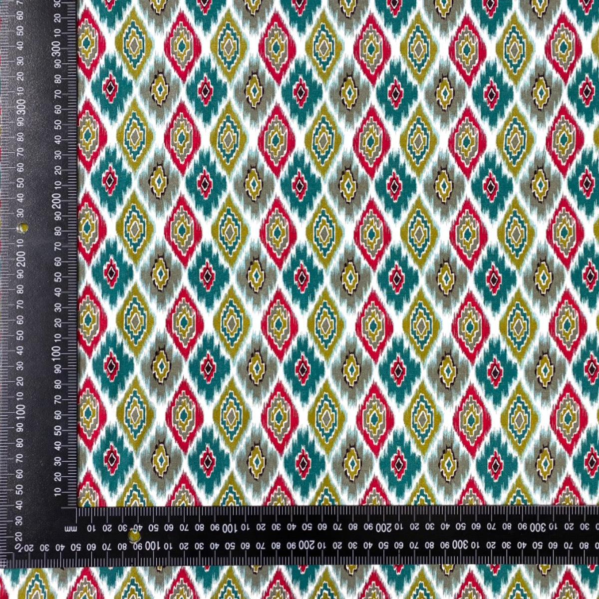 U268 Ikat Viscose Emerald