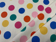 T530 Oilcloth Confetti Polka Dot Off White Multi