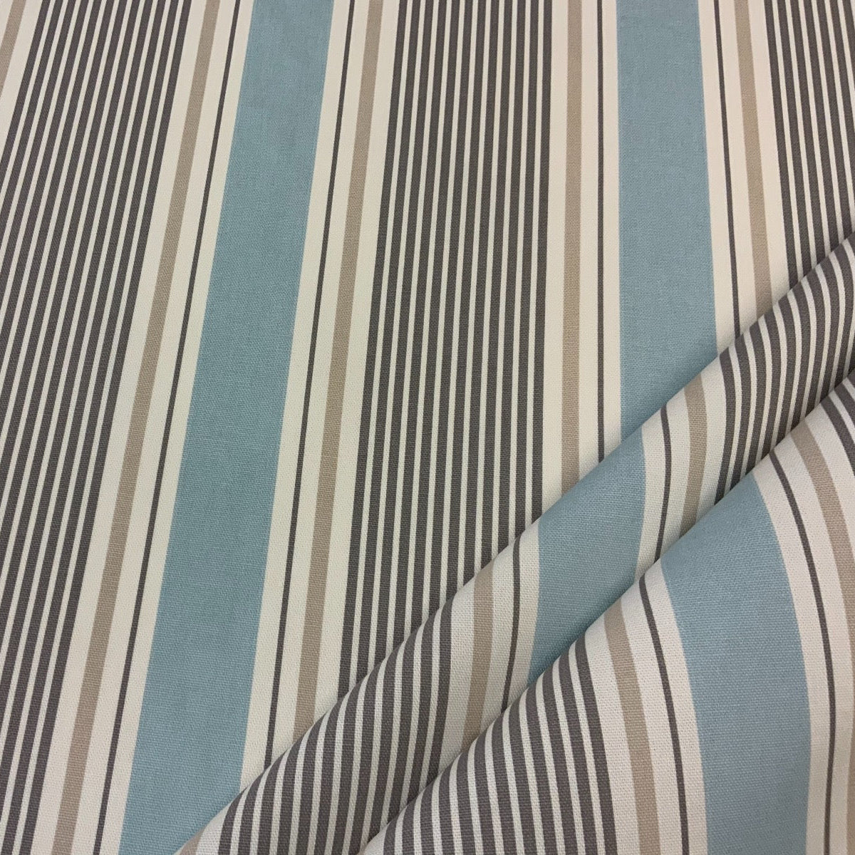Clarke and Clarke Sail Stripe Mineral
