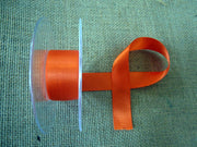 25mm Satin Ribbon Flame col 677