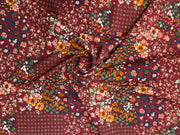 F340 Flower Patch Soft Drape Red