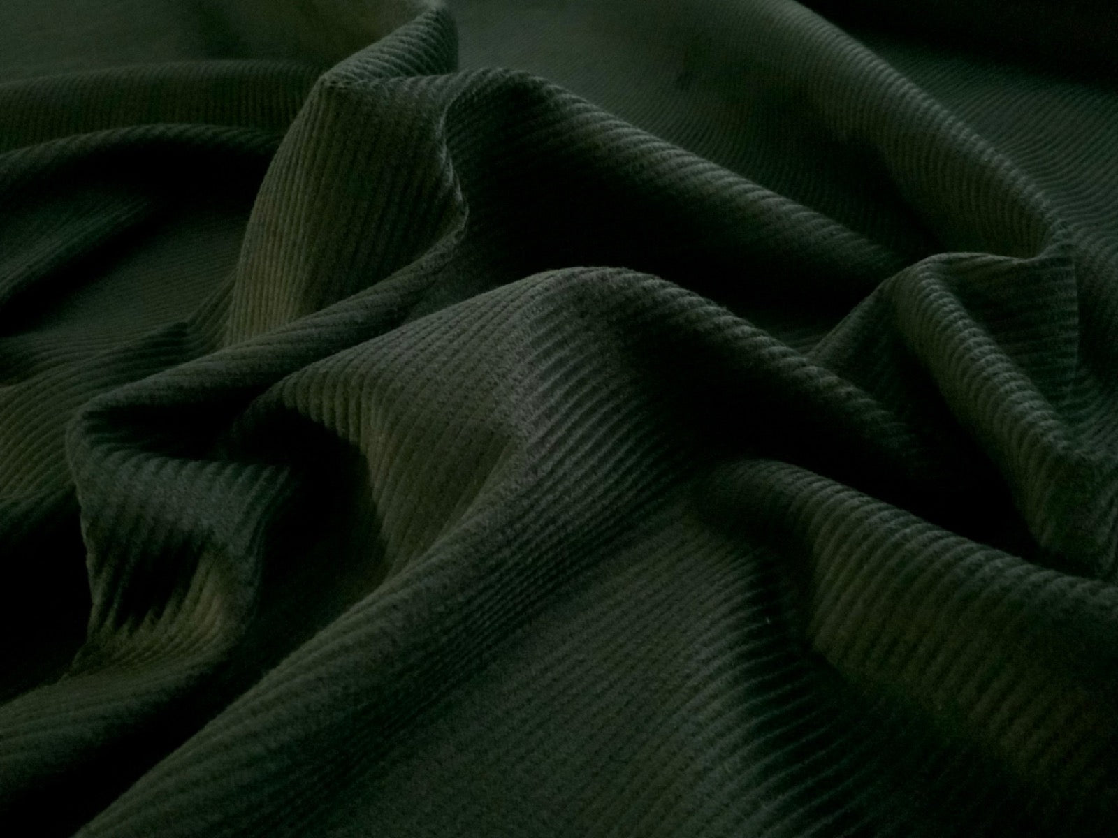 Bottle Green Cotton 8 Wale Corduroy