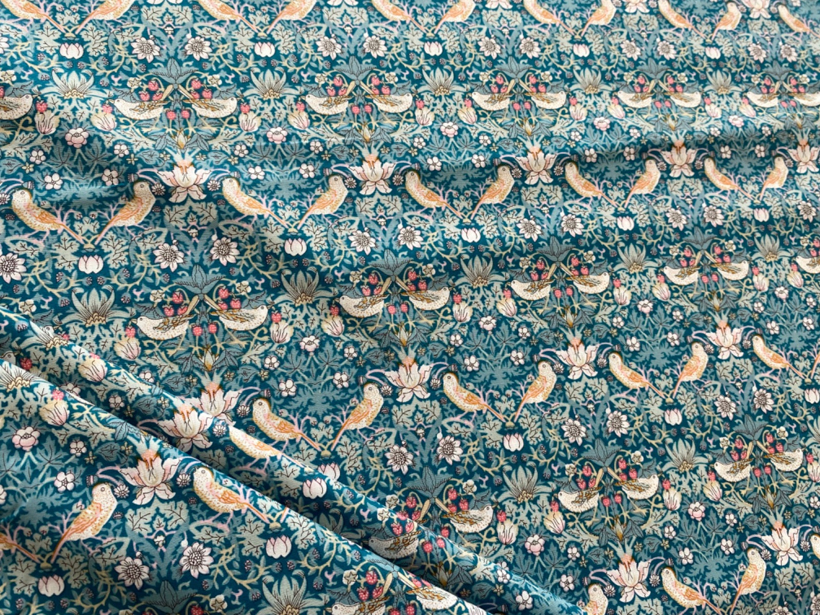 Tex Ex 2725 Hedgerow Birds Navy