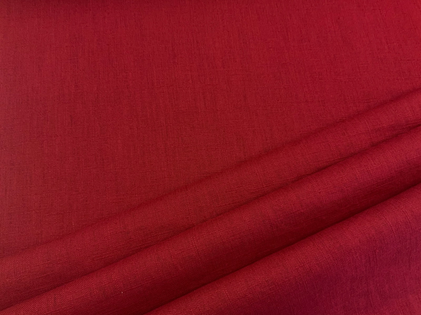 Eco Washed Linen Dark Red  C542