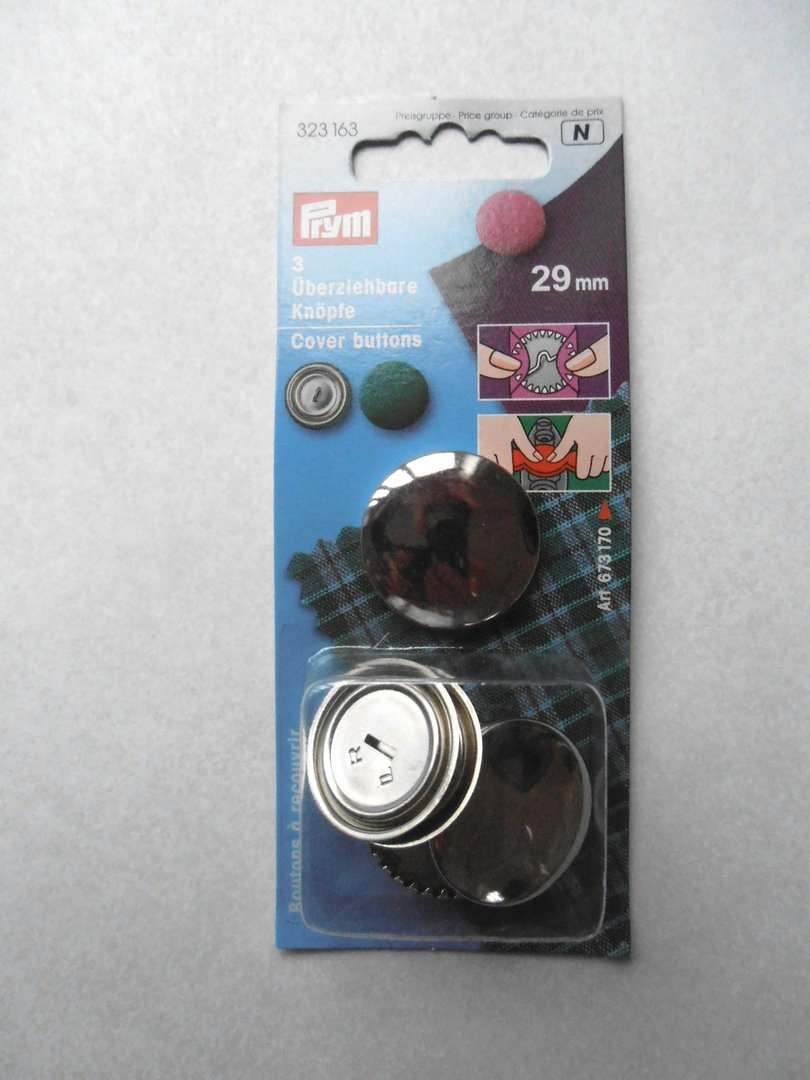 29mm Metal Cover Buttons
