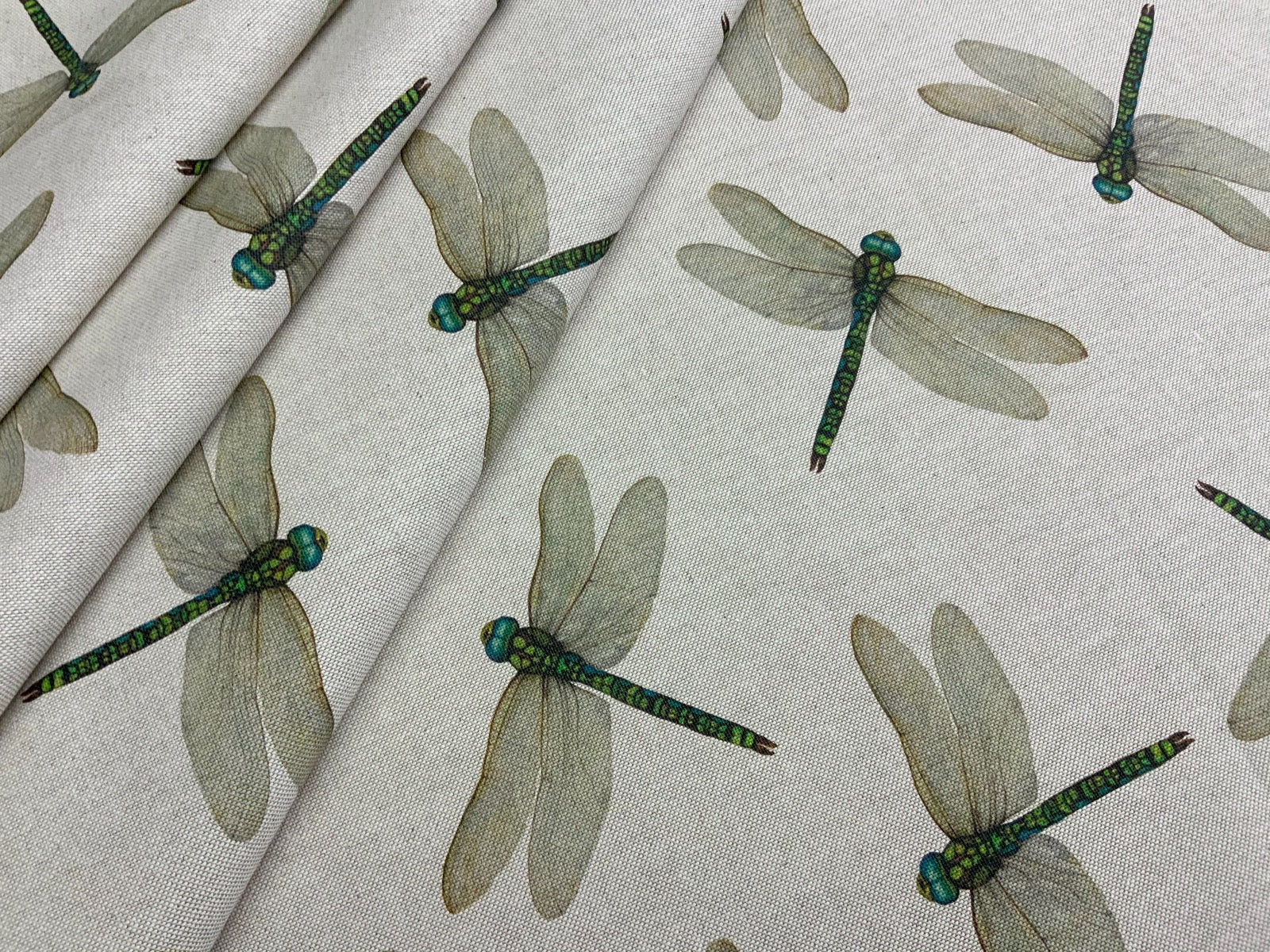 S87 Dragonfly Swarm Linen Textile Express Originals