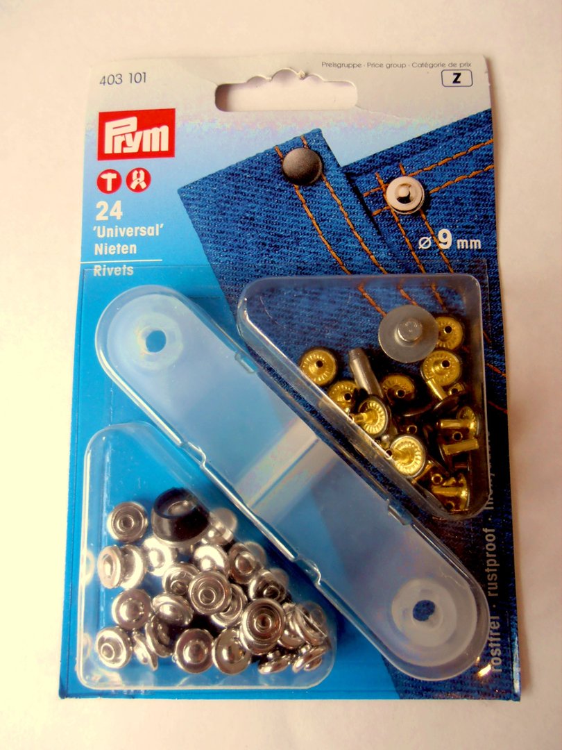 9mm Univeral Rivets | Textile Express | Buy Online