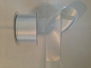 50mm Satin Ribbon White