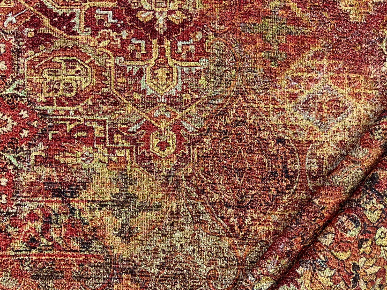 T446 Moroccan Bazaar Tapestry Rust
