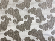Tex Ex 2707 FR White Cut Paisley Velvet