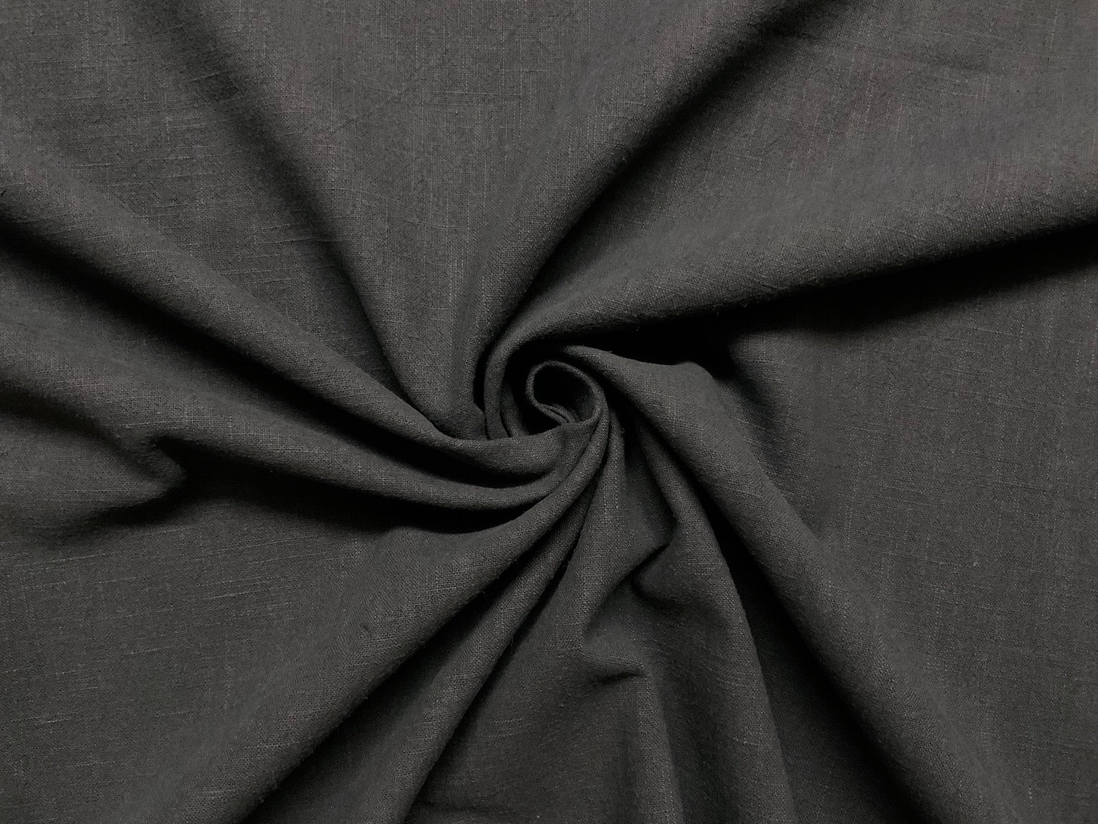 Washed Ramie Linen Look Charcoal B169