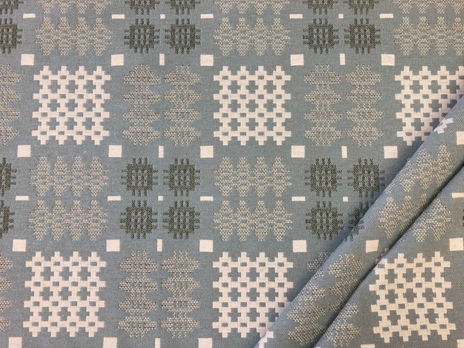 R58 Welsh Blanket Tapestry Duckegg