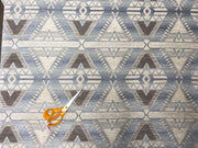 Tex Ex 2689 Inca Ikat  FR Chenille Silver