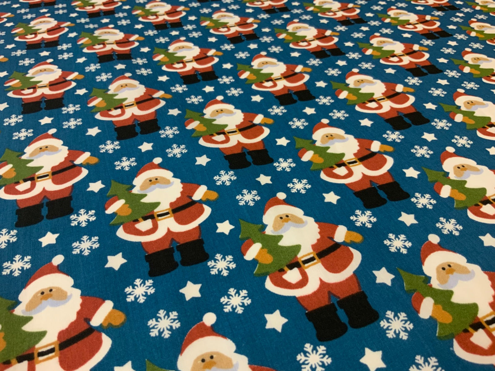 C696 Santa Snow Storm Night