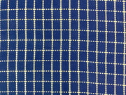 Basket Weave Check Wool Touch Blue F118