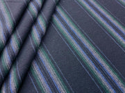 F158 Shepard Stripe Coating Wool Touch Midnight