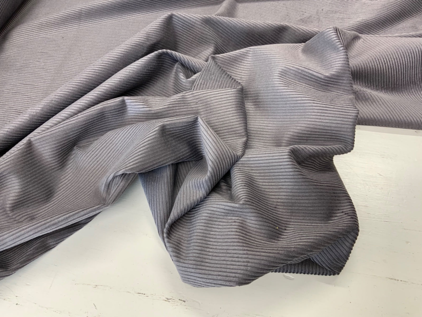 F268 Ex Designer 7 Wale Corduroy Grey