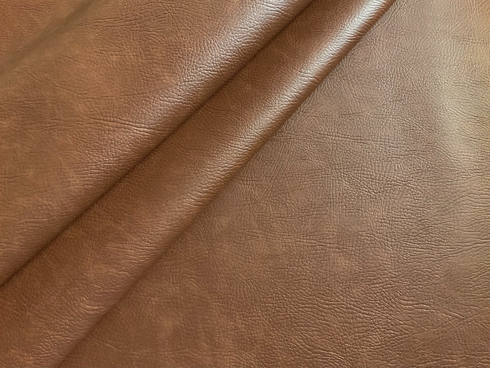 Flame Retardant Faux Leatherette Fabric Tan