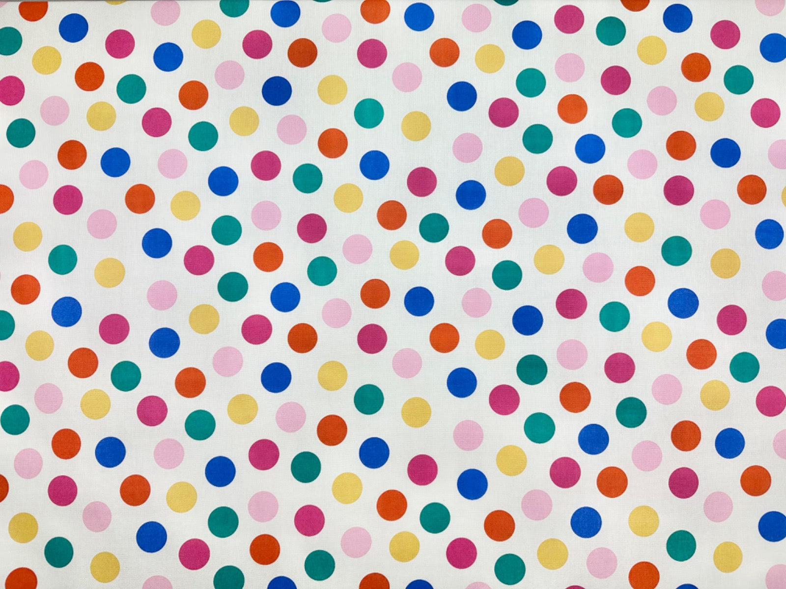T521 Rainbow Spot White Multi
