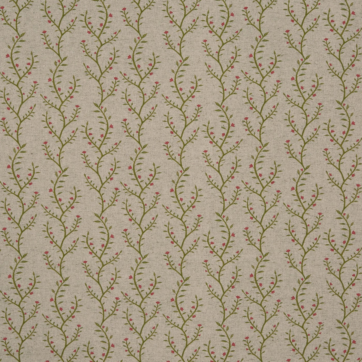 Prestigious Textiles Boughton Poppy floral cotton linen fabric from the Greenhouse collection