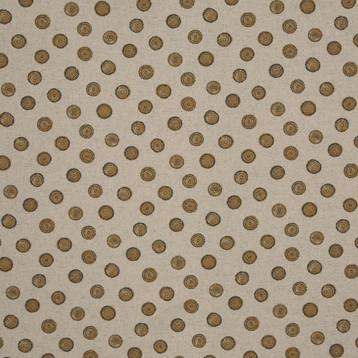 Prestigious Textiles Daisy Honey spotty cotton linen fabric from the Greenhouse collection