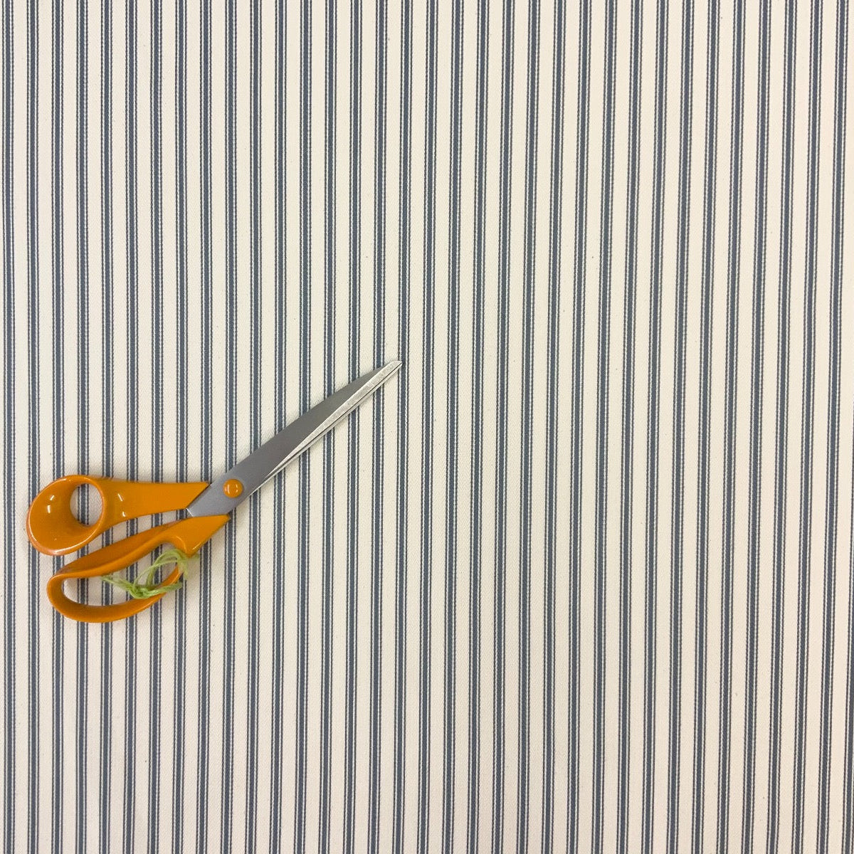 S121 French Woven Ticking Teal