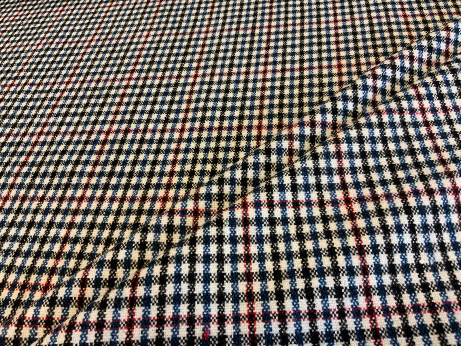 Glen Check Coating F103 Red/ Blue