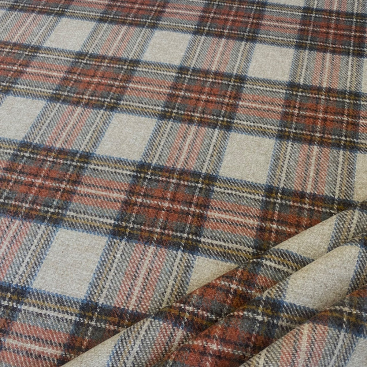 Abraham Moon wool Stewart Dress Antique Tartan Tex Ex 2860 Fabric