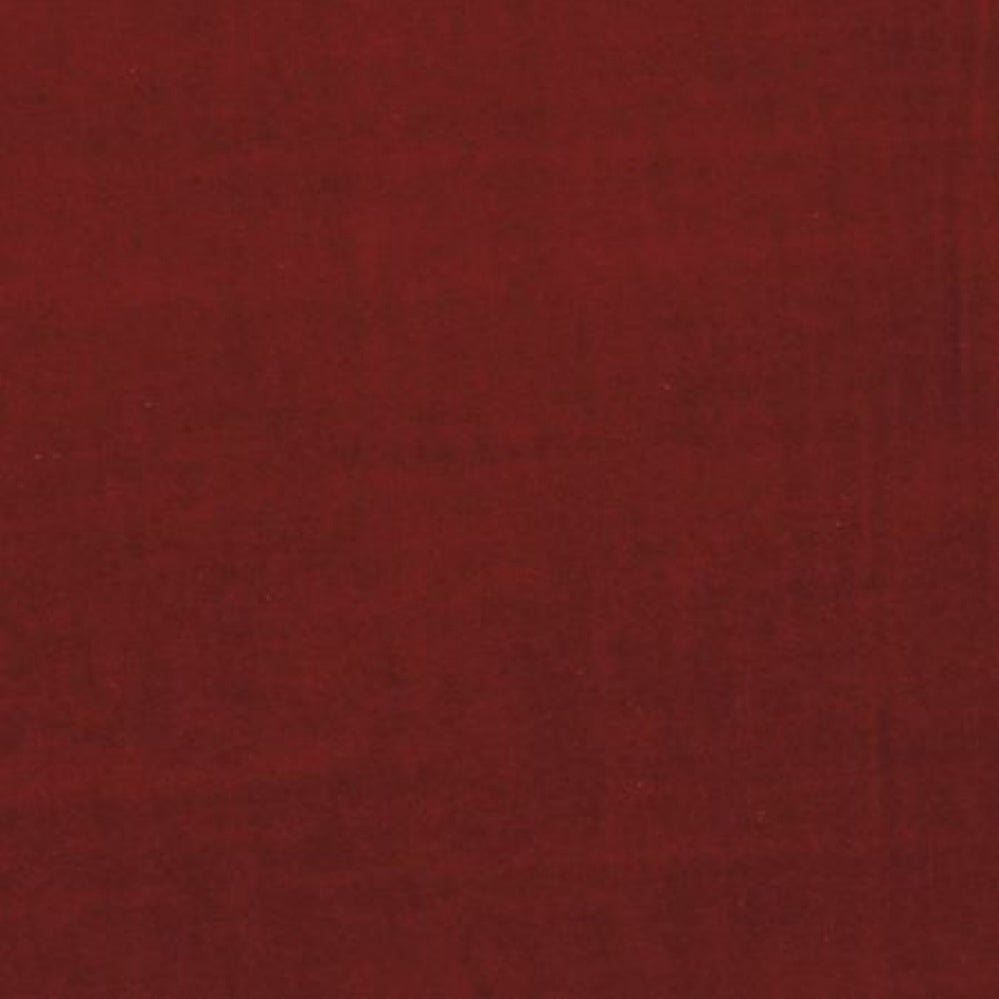Solid red velvet curtain and upholstery fabric