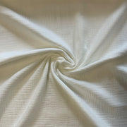 C338 Muslin Double Cloth Crinkle White Fabric Gathered